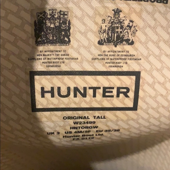 Tall Hunter rain boots lightly worn!! - Picture 5 of 5
